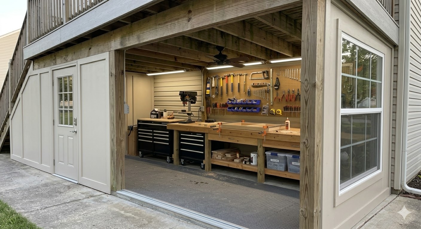 Real world functional workshop under deck transformation