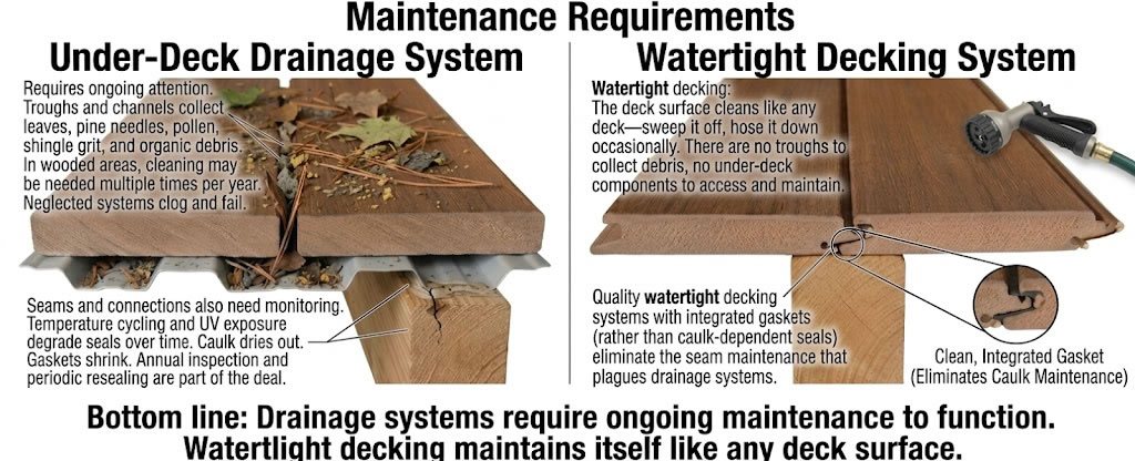 Under deck maintenance requirements