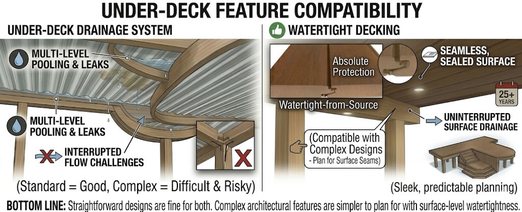 Under deck feature compatibility
