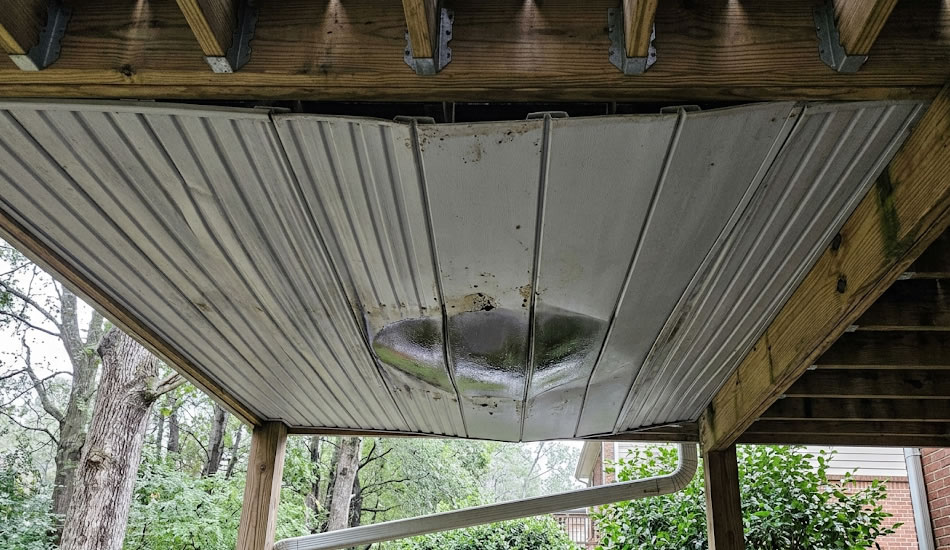 Sagging or warped panels under your deck