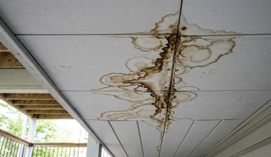 Water stains in new places under your deck