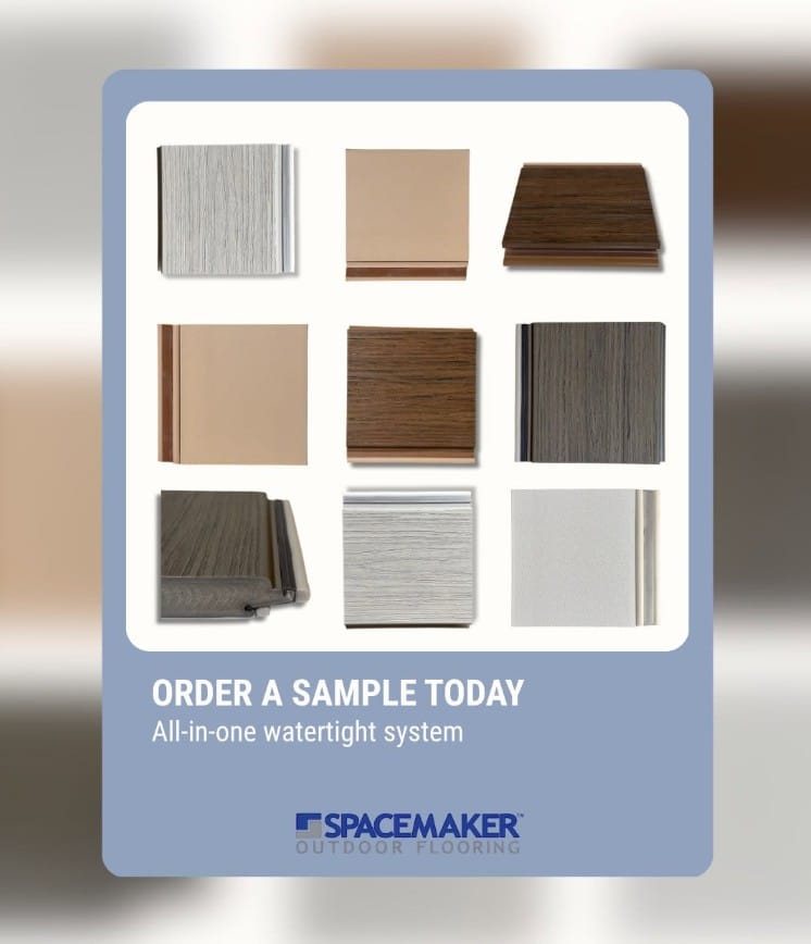 Order a spacemaker outdoor flooring sample today
