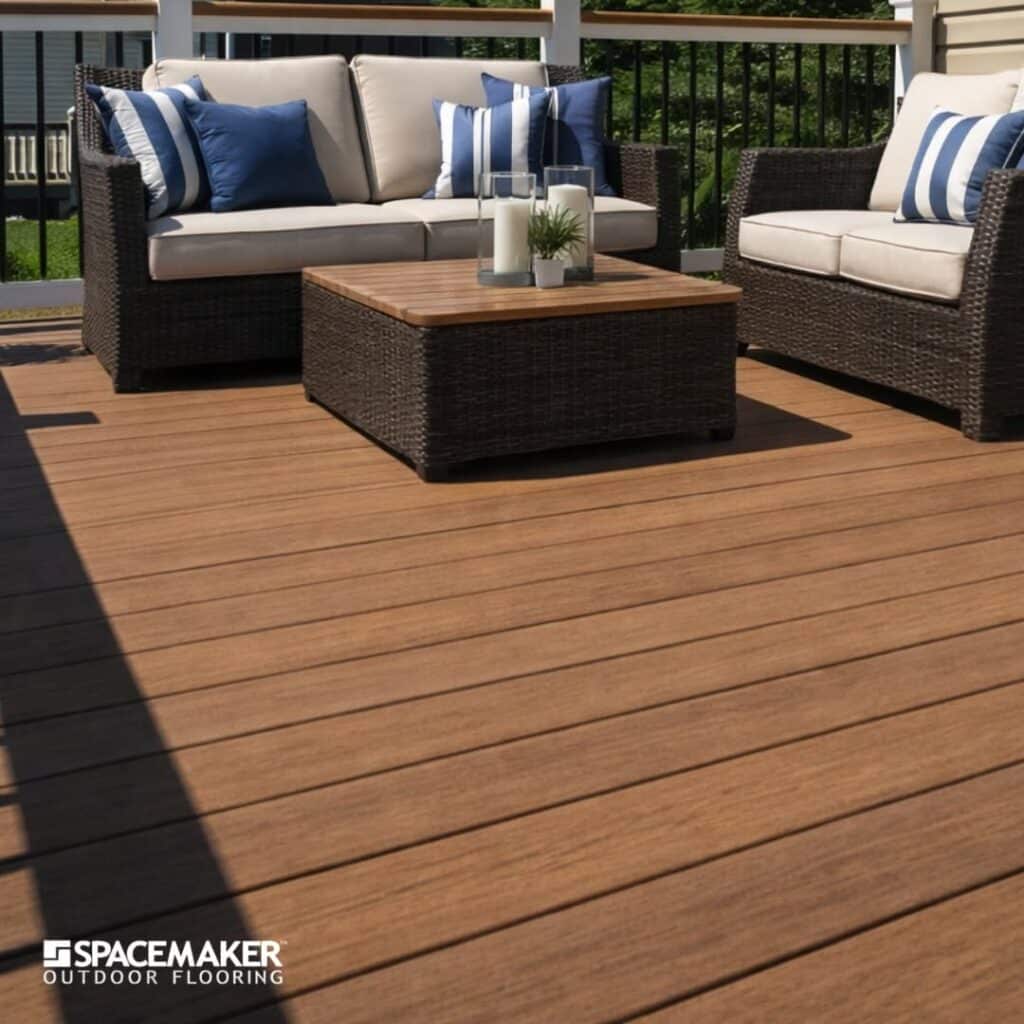 Spacemaker outdoor flooring livingroom setting