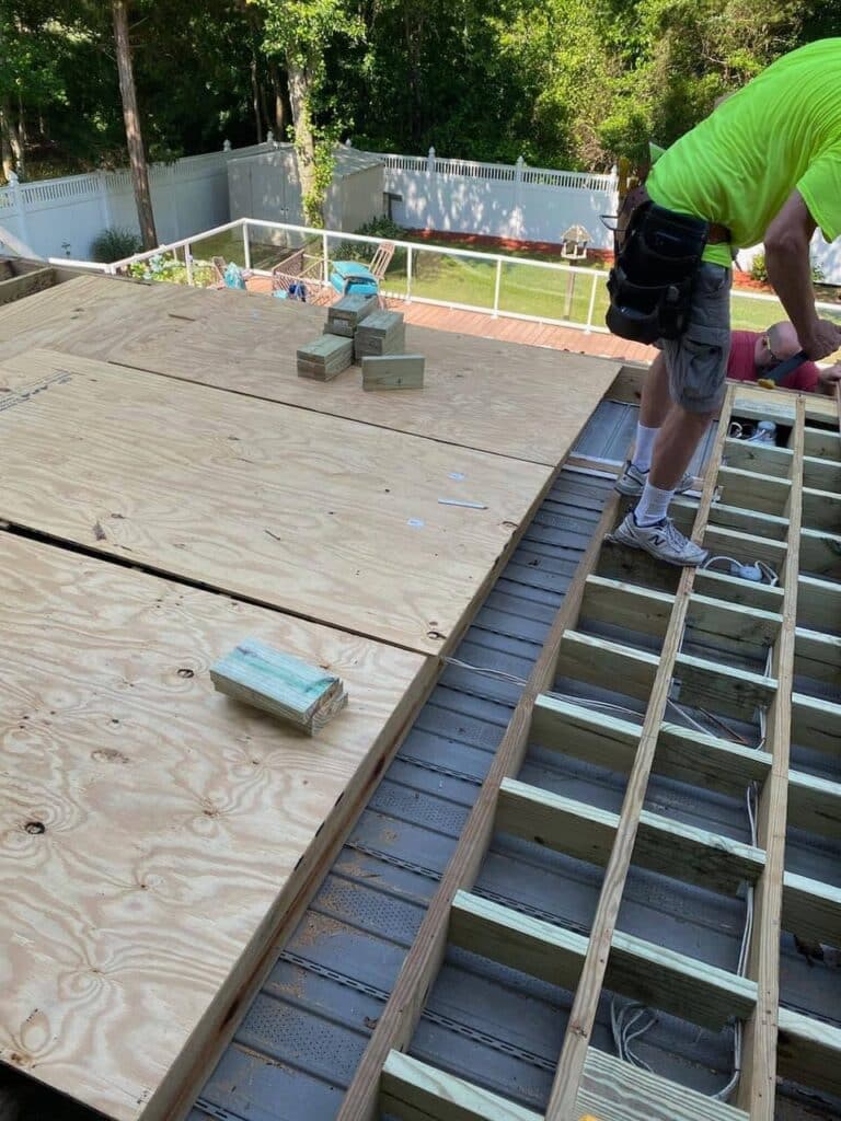Building a watertight deck system
